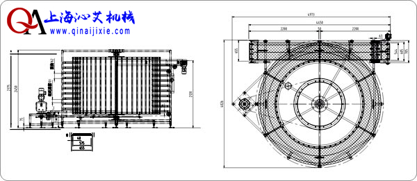 網帶螺旋機示意圖 網帶螺旋機示意圖